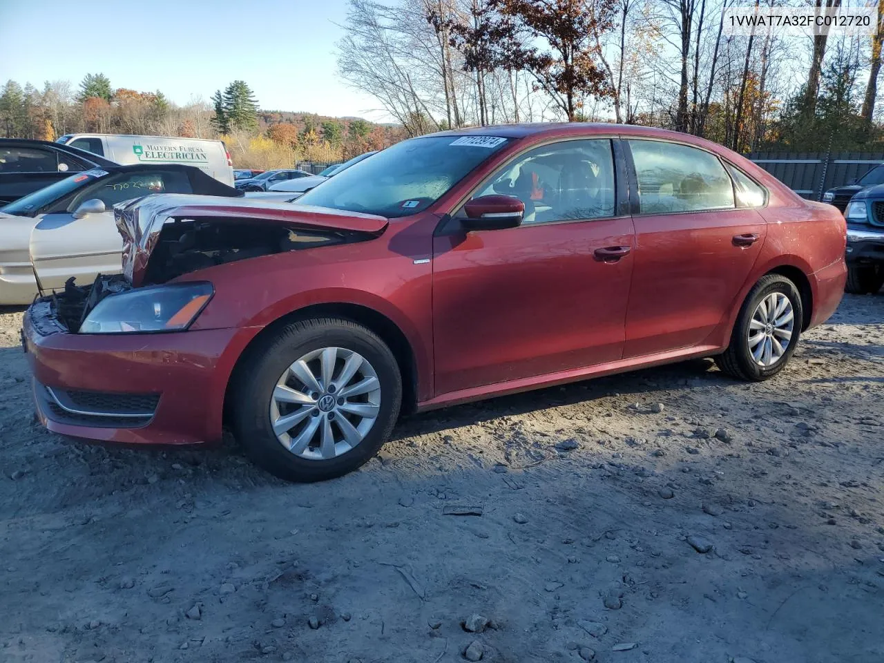 2015 Volkswagen Passat S VIN: 1VWAT7A32FC012720 Lot: 77123974