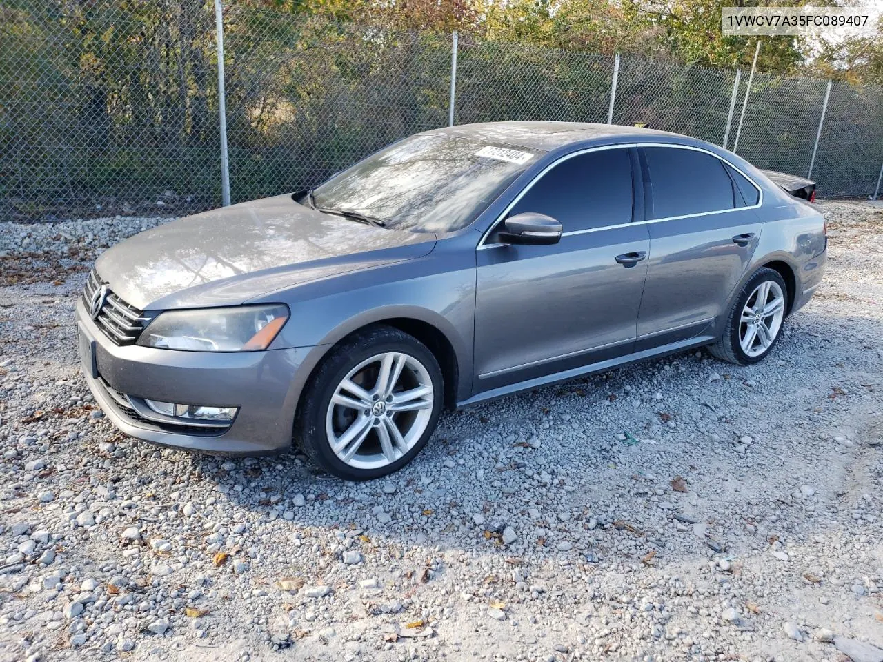 1VWCV7A35FC089407 2015 Volkswagen Passat Sel