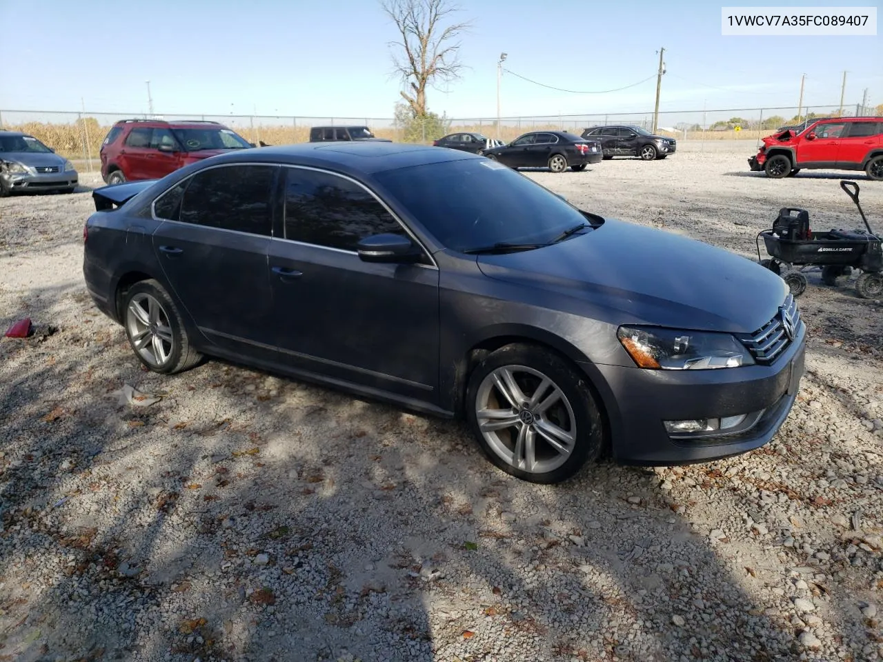 2015 Volkswagen Passat Sel VIN: 1VWCV7A35FC089407 Lot: 77212404