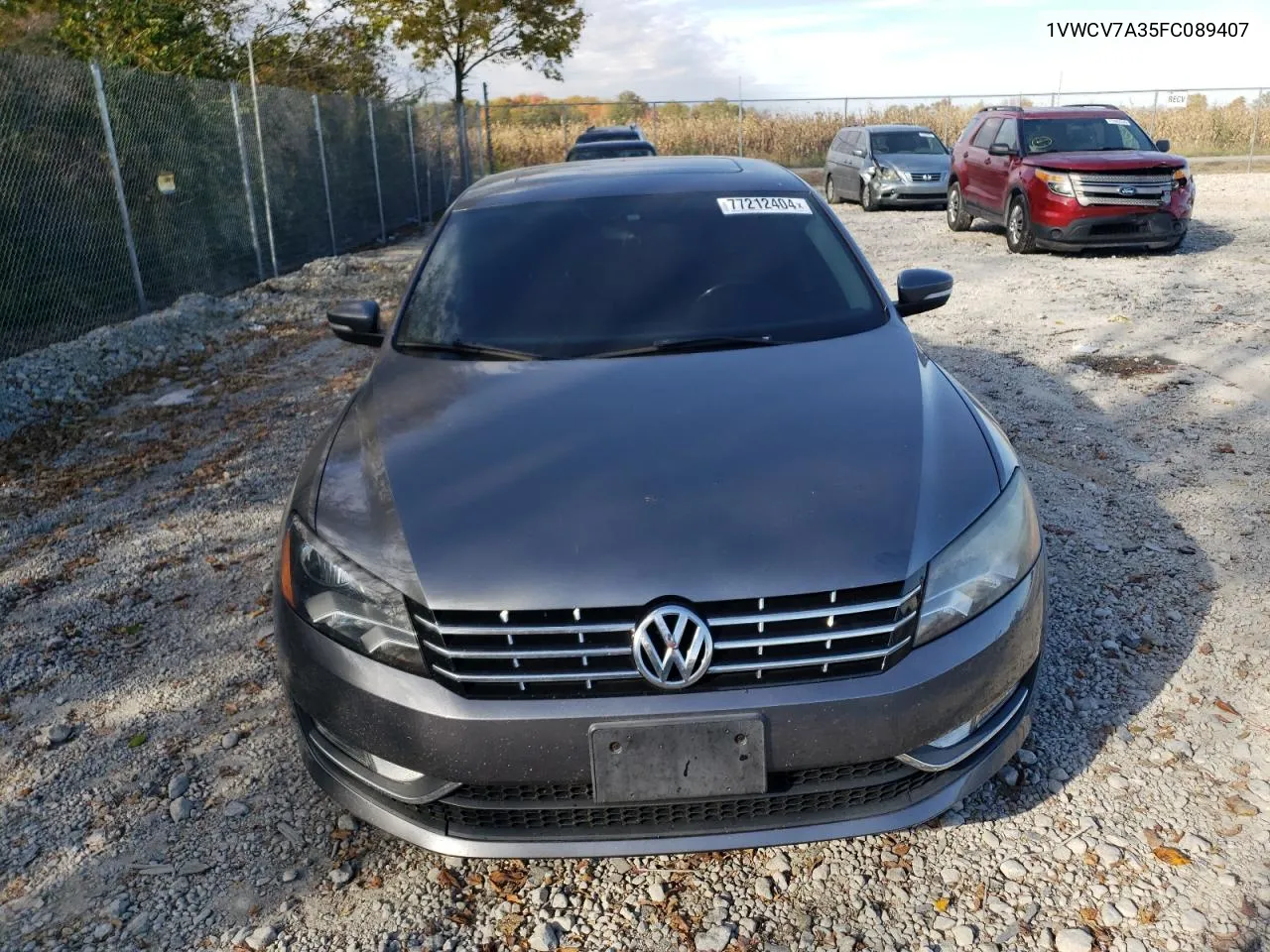 1VWCV7A35FC089407 2015 Volkswagen Passat Sel