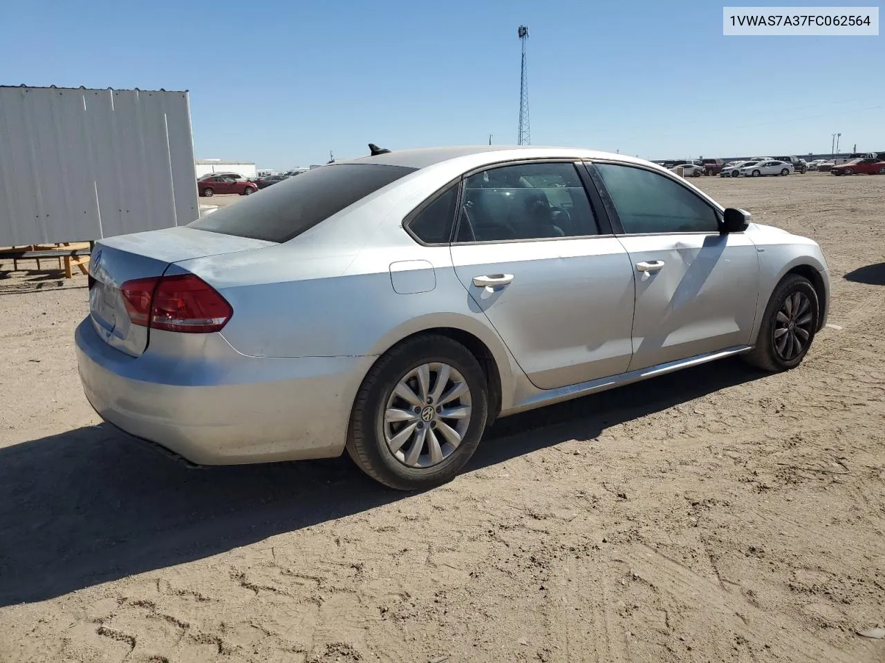 2015 Volkswagen Passat S VIN: 1VWAS7A37FC062564 Lot: 77658484