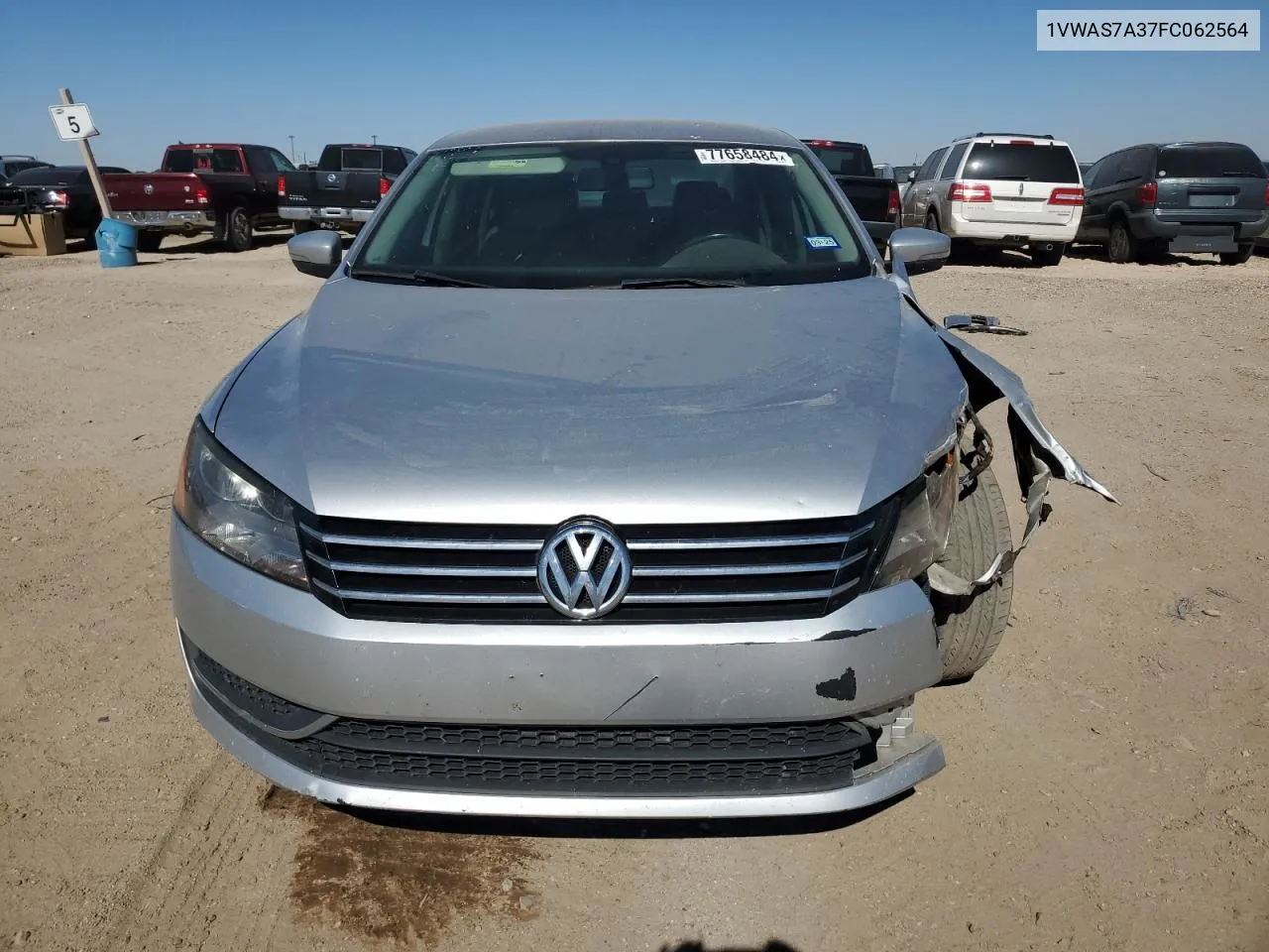 2015 Volkswagen Passat S VIN: 1VWAS7A37FC062564 Lot: 77658484