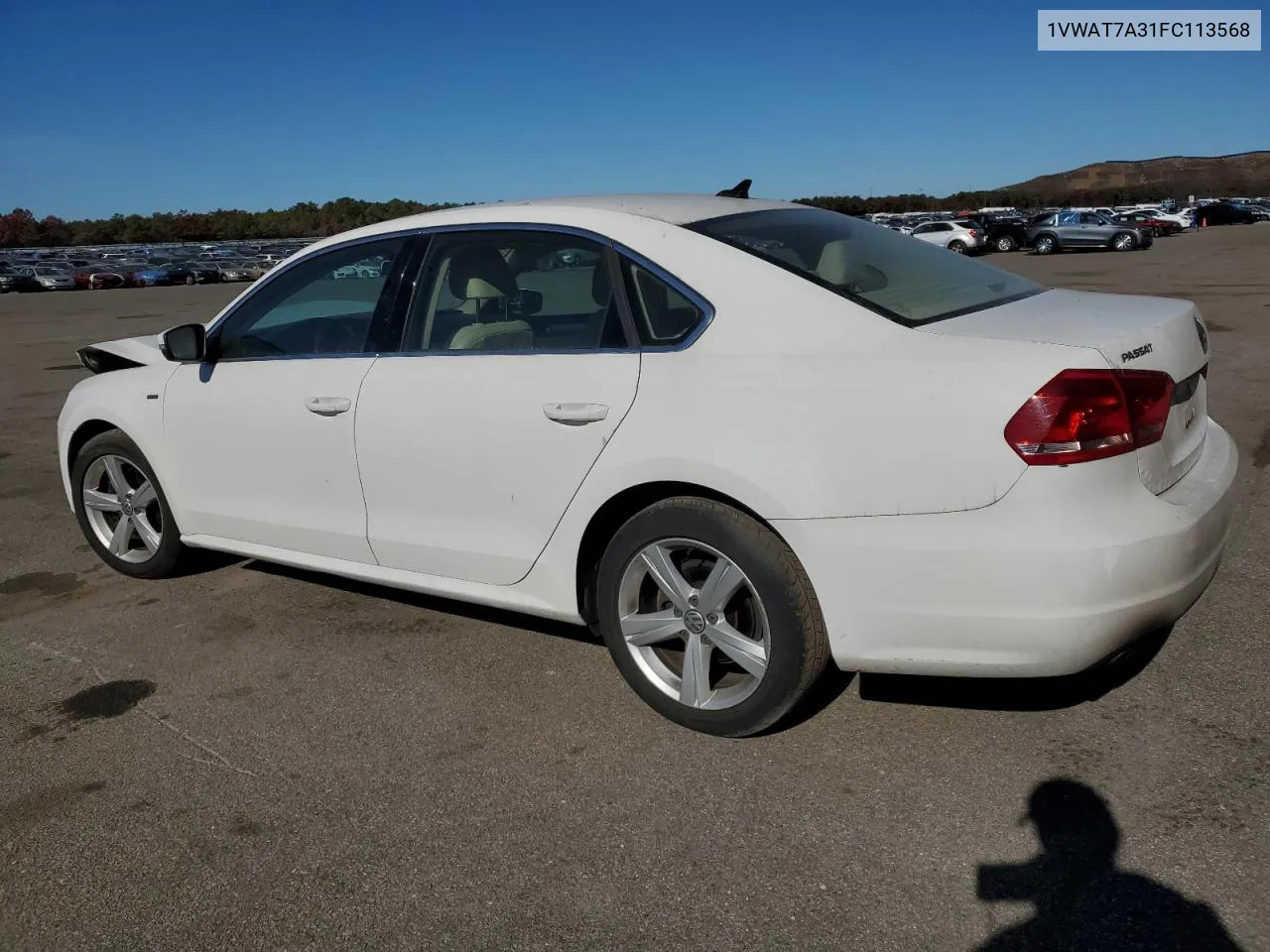 2015 Volkswagen Passat S VIN: 1VWAT7A31FC113568 Lot: 77663384