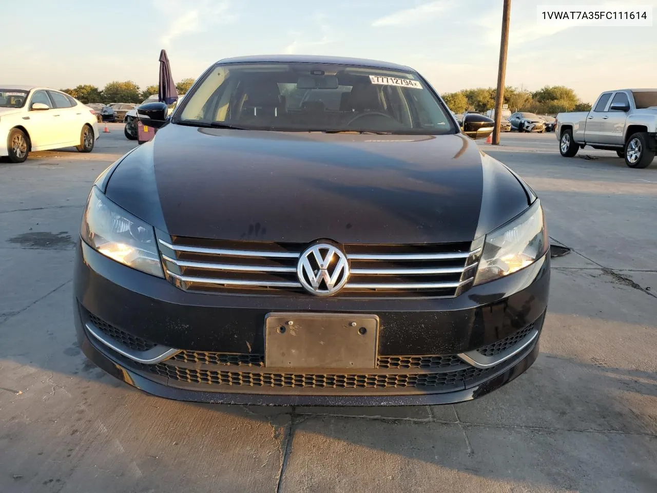 2015 Volkswagen Passat S VIN: 1VWAT7A35FC111614 Lot: 77712794