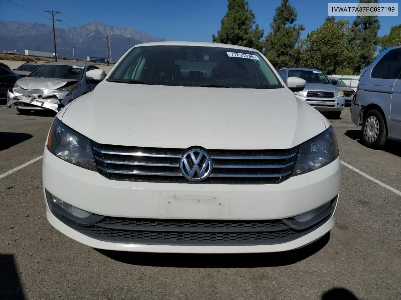 2015 Volkswagen Passat S VIN: 1VWAT7A37FC087199 Lot: 77831394