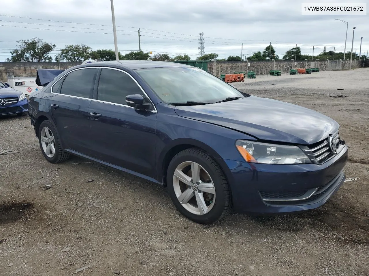 2015 Volkswagen Passat Se VIN: 1VWBS7A38FC021672 Lot: 77855964