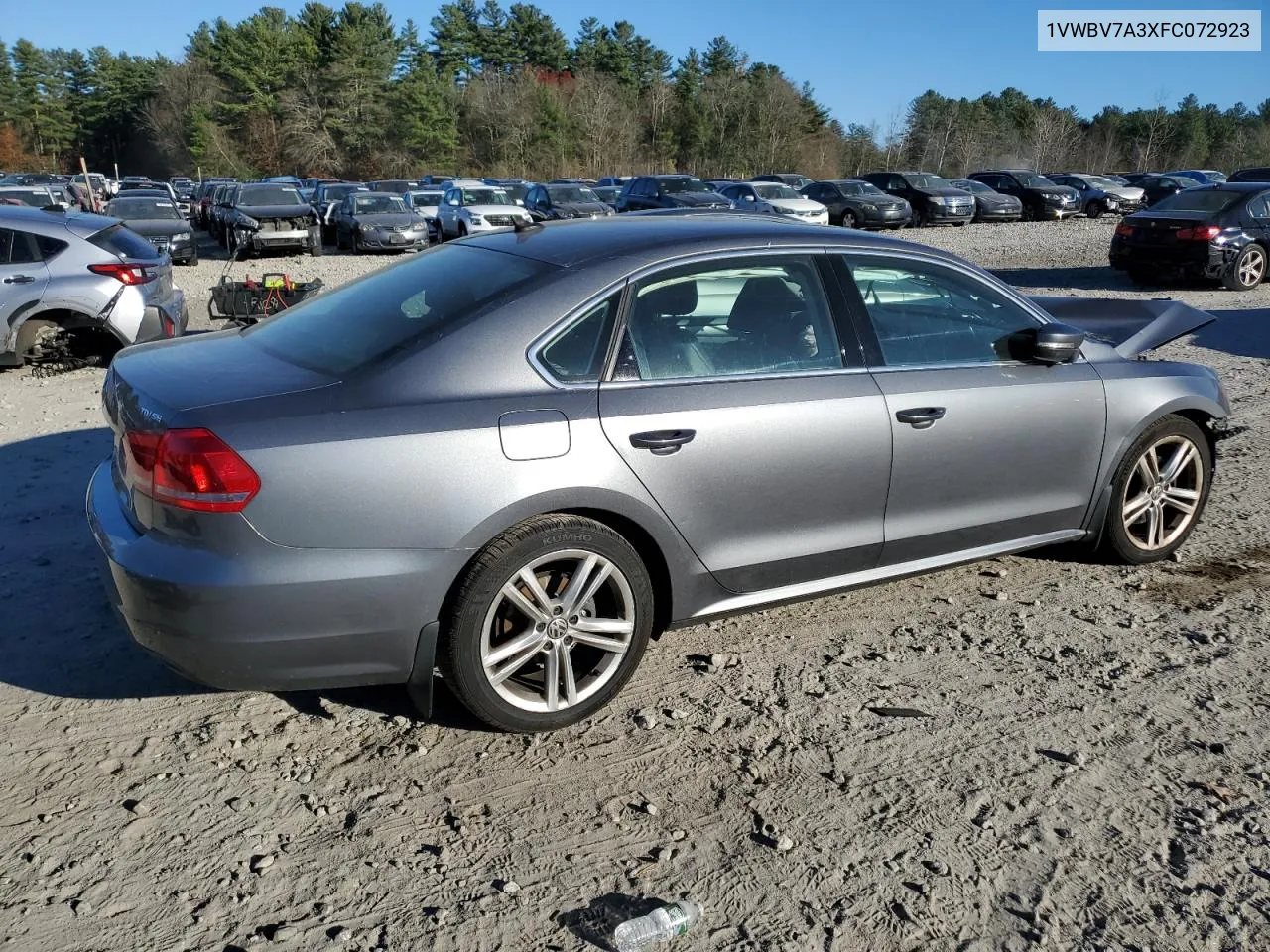 2015 Volkswagen Passat Se VIN: 1VWBV7A3XFC072923 Lot: 77909614