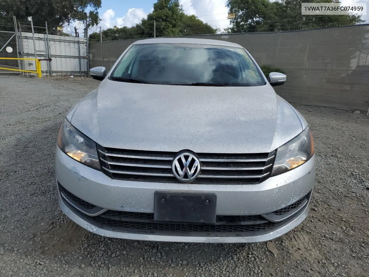 2015 Volkswagen Passat S VIN: 1VWAT7A36FC074959 Lot: 78068404