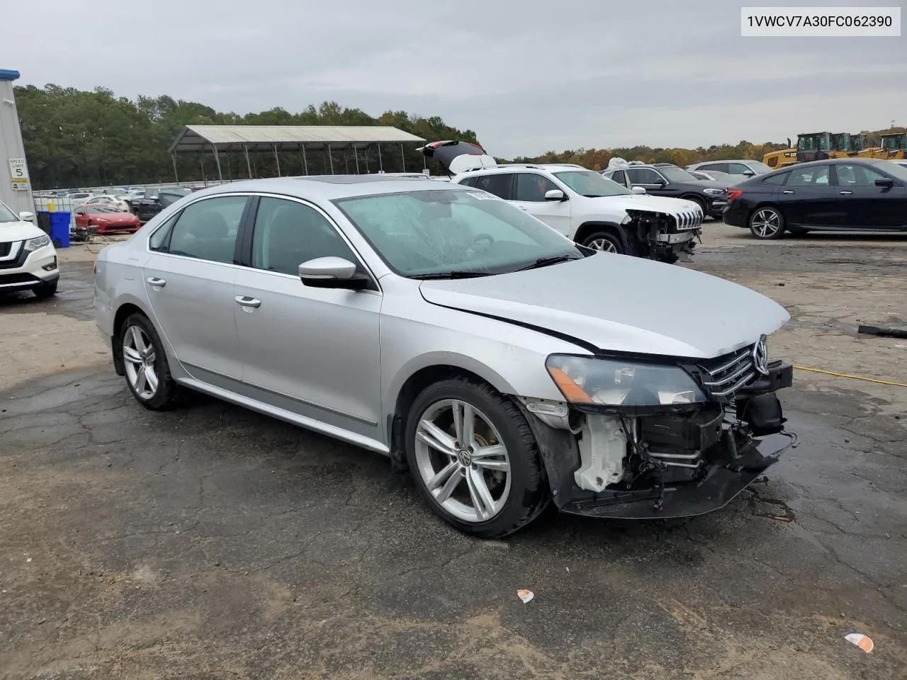 2015 Volkswagen Passat Sel VIN: 1VWCV7A30FC062390 Lot: 78312364