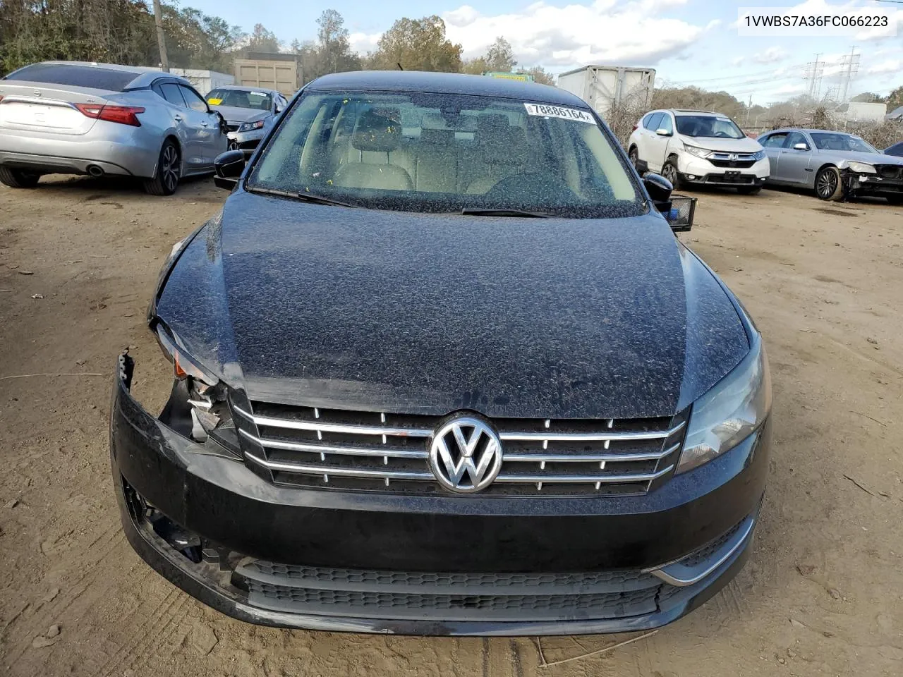 2015 Volkswagen Passat Se VIN: 1VWBS7A36FC066223 Lot: 78886164