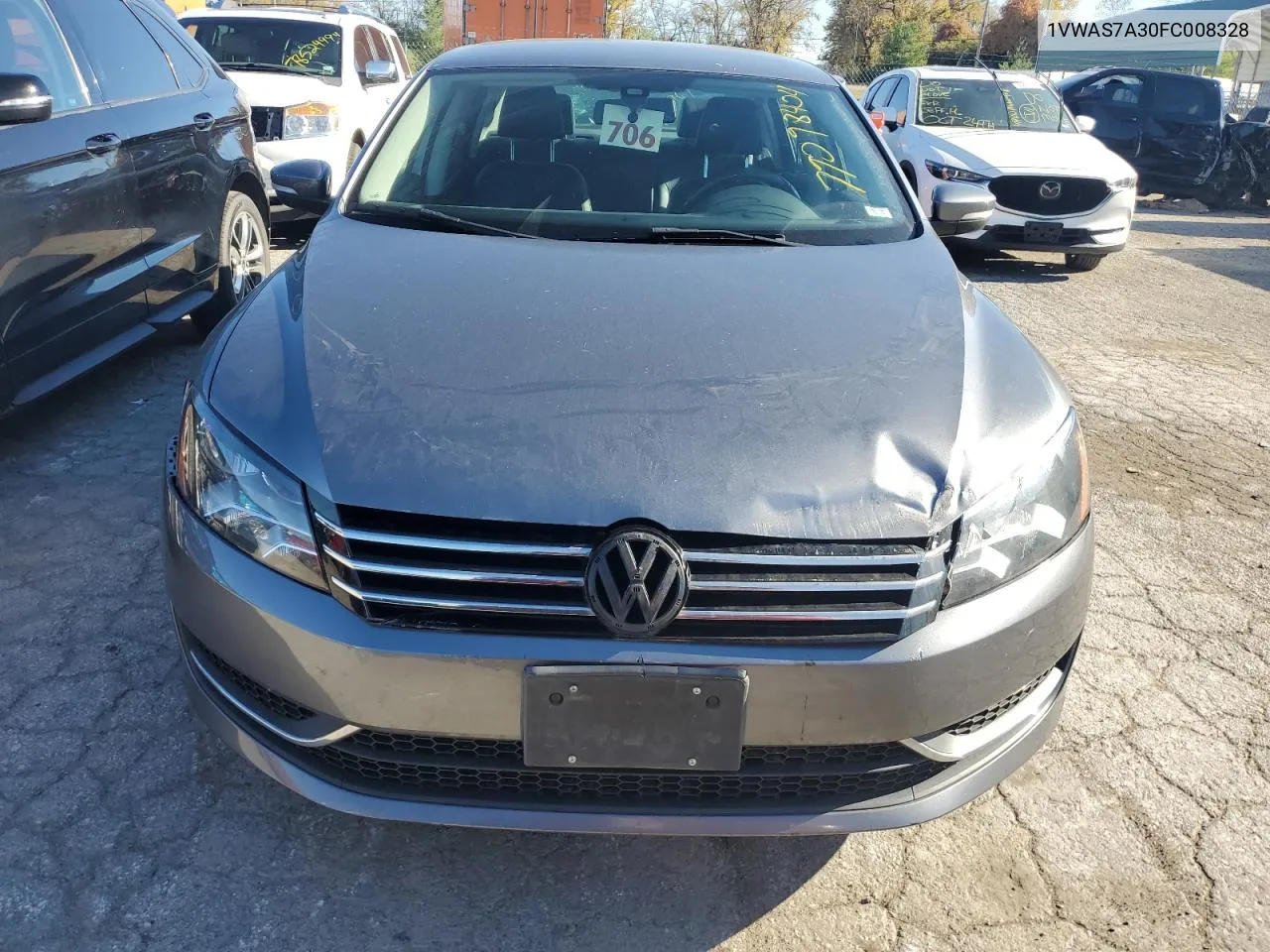 2015 Volkswagen Passat S VIN: 1VWAS7A30FC008328 Lot: 79098404