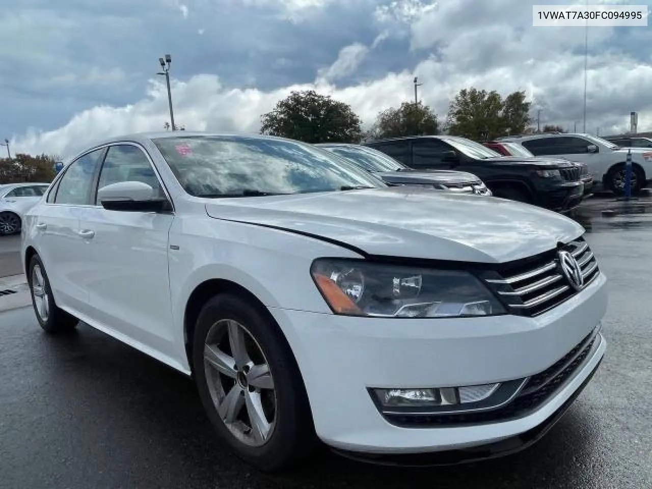 2015 Volkswagen Passat S VIN: 1VWAT7A30FC094995 Lot: 79486814