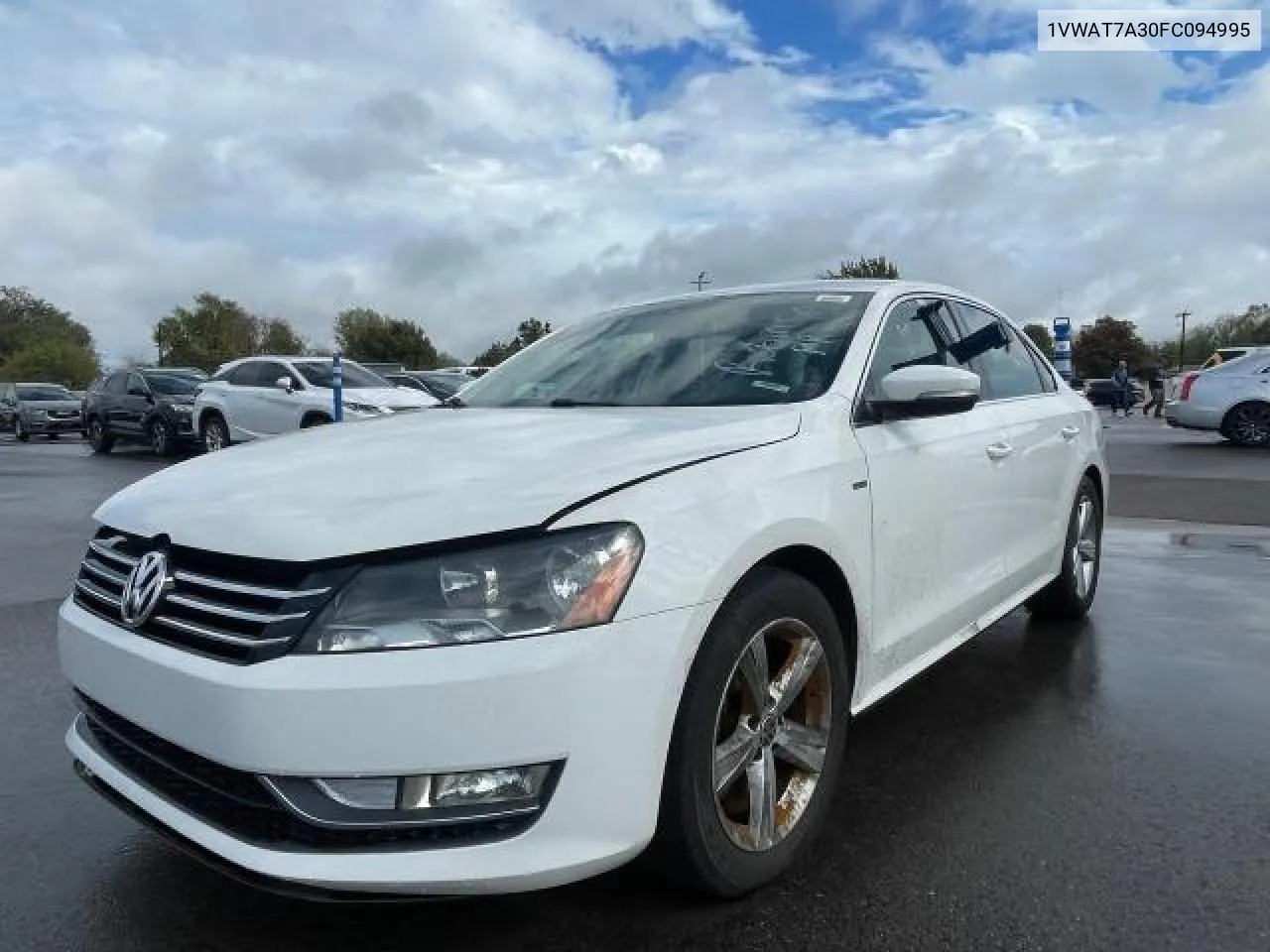 2015 Volkswagen Passat S VIN: 1VWAT7A30FC094995 Lot: 79486814