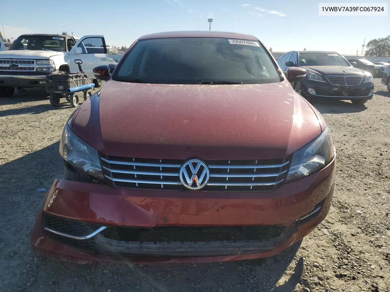 2015 Volkswagen Passat Se VIN: 1VWBV7A39FC067924 Lot: 79507404