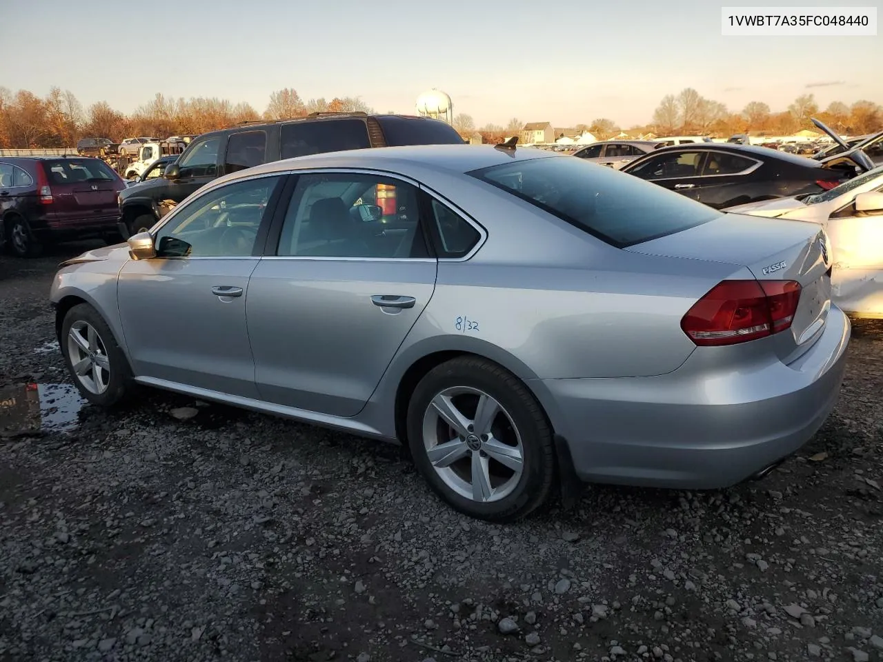 2015 Volkswagen Passat Se VIN: 1VWBT7A35FC048440 Lot: 79606334