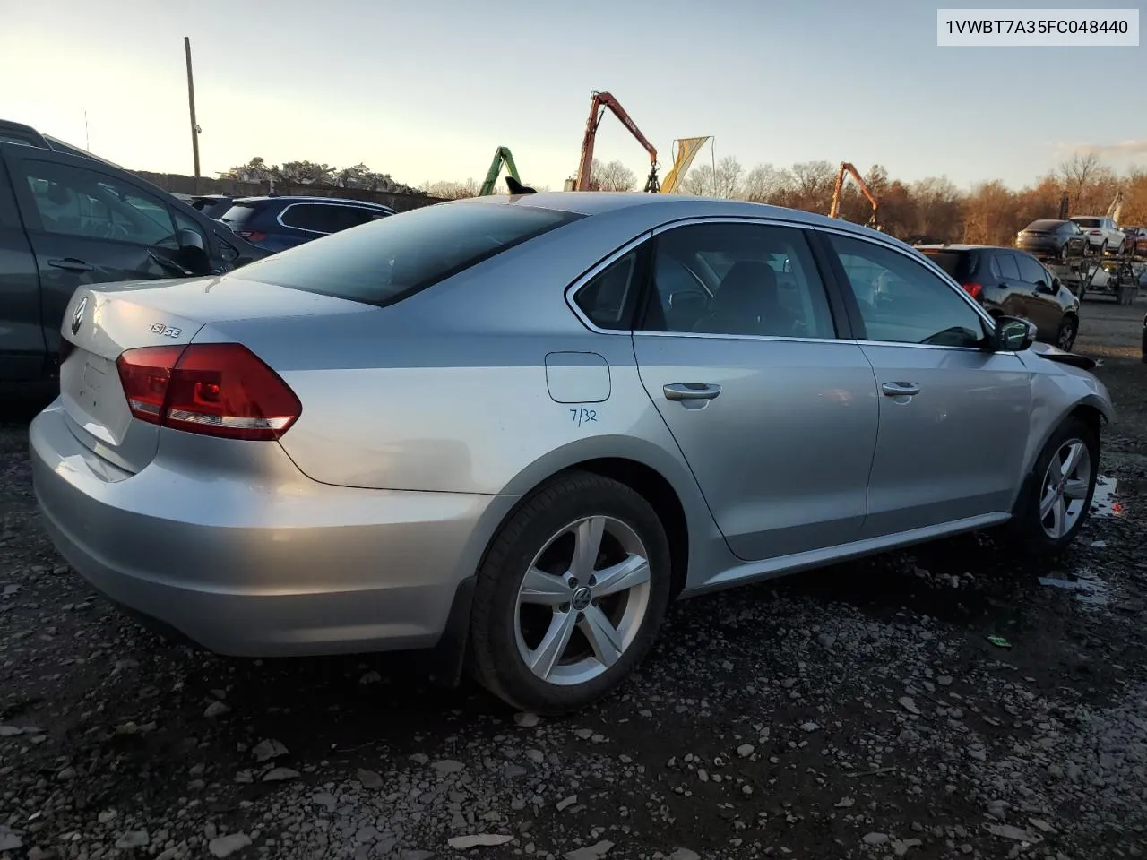 2015 Volkswagen Passat Se VIN: 1VWBT7A35FC048440 Lot: 79606334