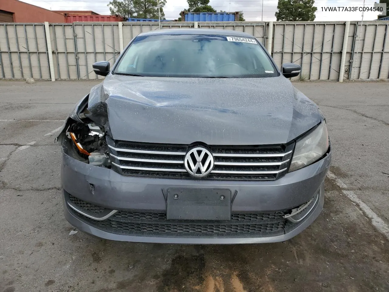 2015 Volkswagen Passat S VIN: 1VWAT7A33FC094540 Lot: 79654244