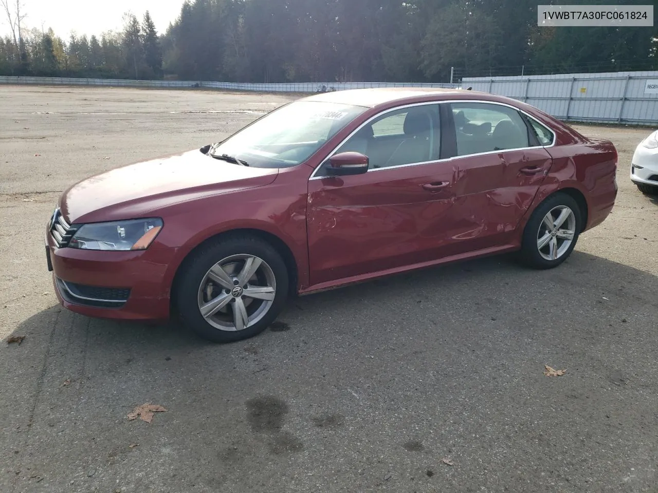 2015 Volkswagen Passat Se VIN: 1VWBT7A30FC061824 Lot: 79770344