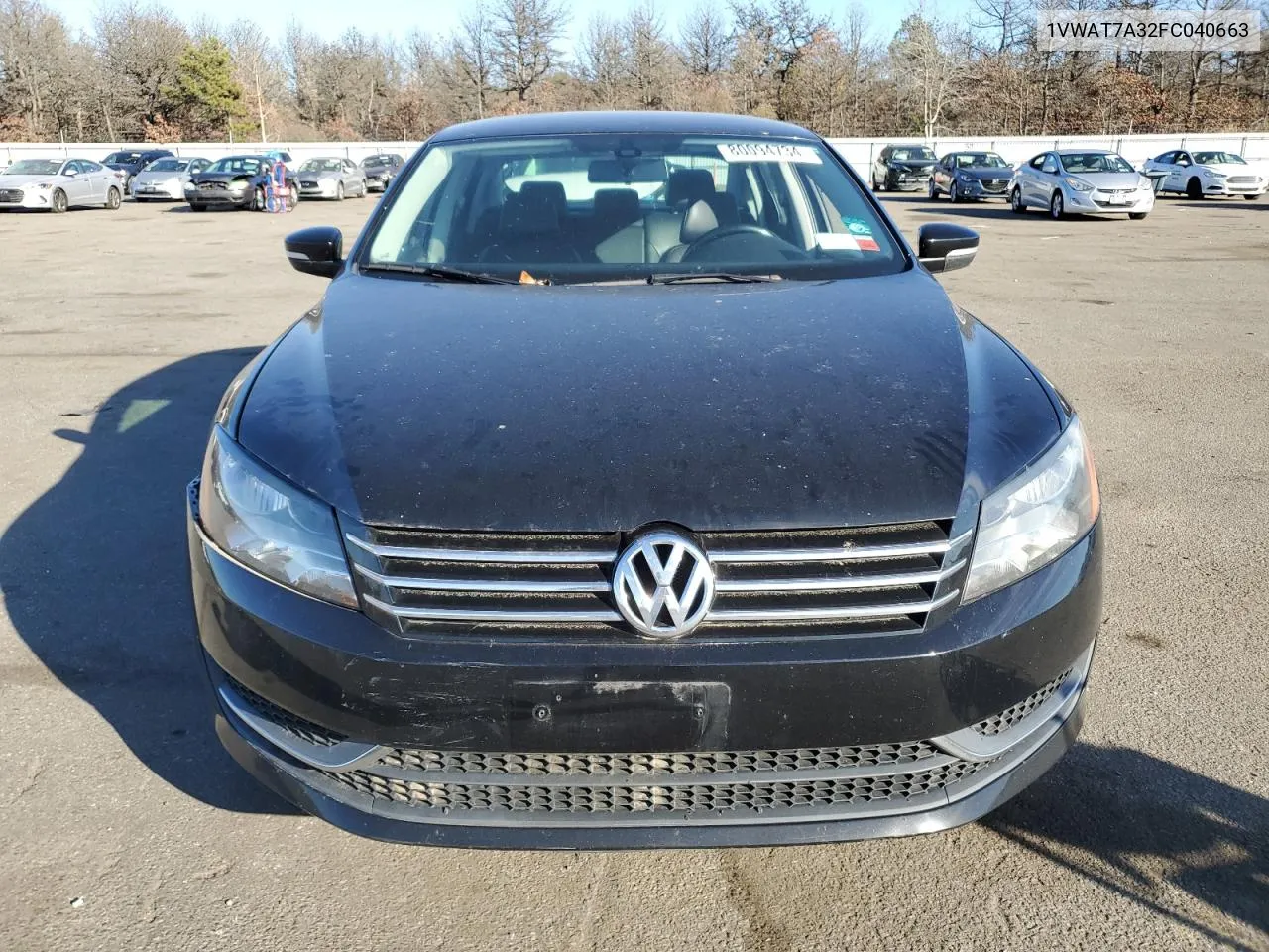 2015 Volkswagen Passat S VIN: 1VWAT7A32FC040663 Lot: 80094734