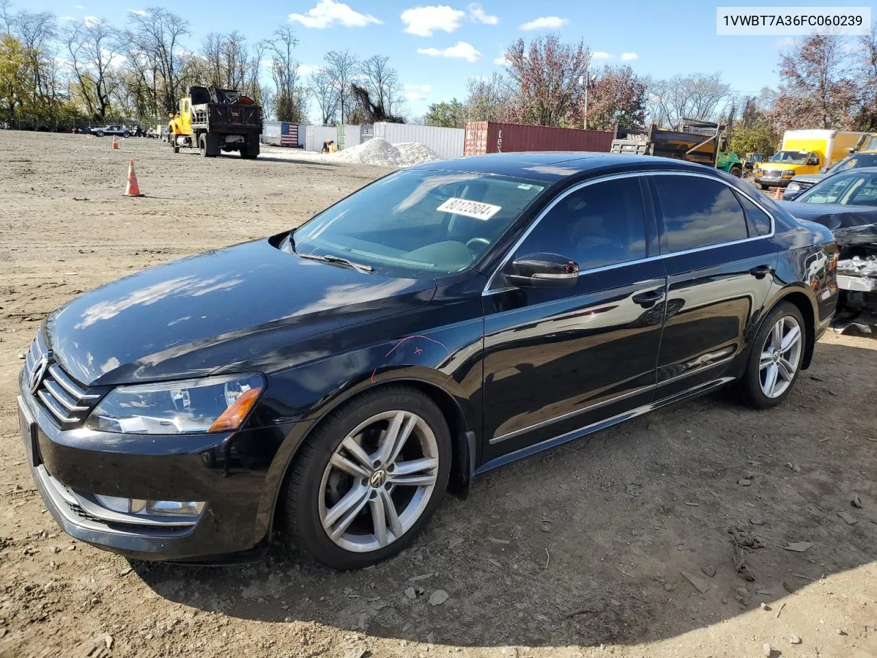 2015 Volkswagen Passat Se VIN: 1VWBT7A36FC060239 Lot: 80122804