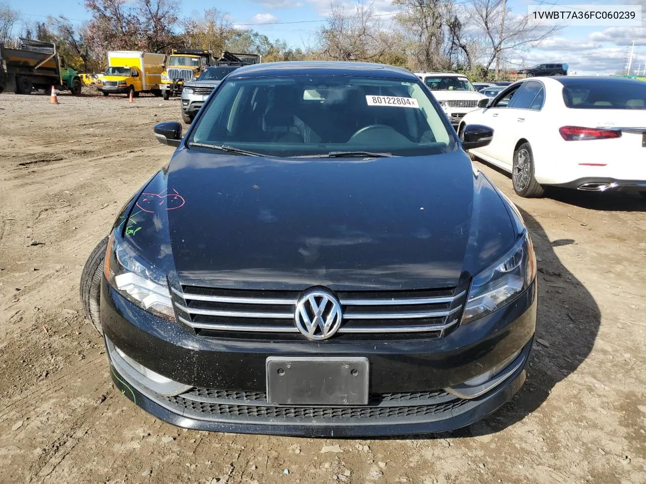 2015 Volkswagen Passat Se VIN: 1VWBT7A36FC060239 Lot: 80122804