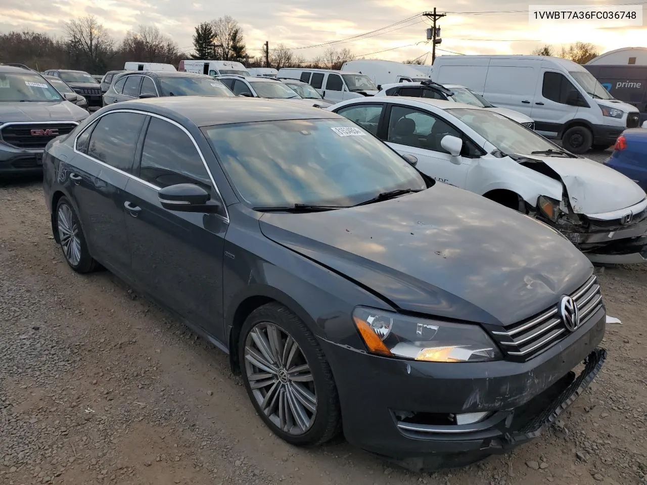 2015 Volkswagen Passat Se VIN: 1VWBT7A36FC036748 Lot: 81534854