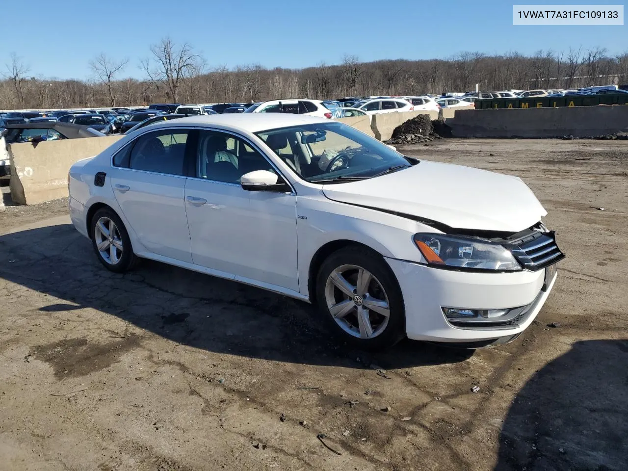 2015 Volkswagen Passat S VIN: 1VWAT7A31FC109133 Lot: 81947834