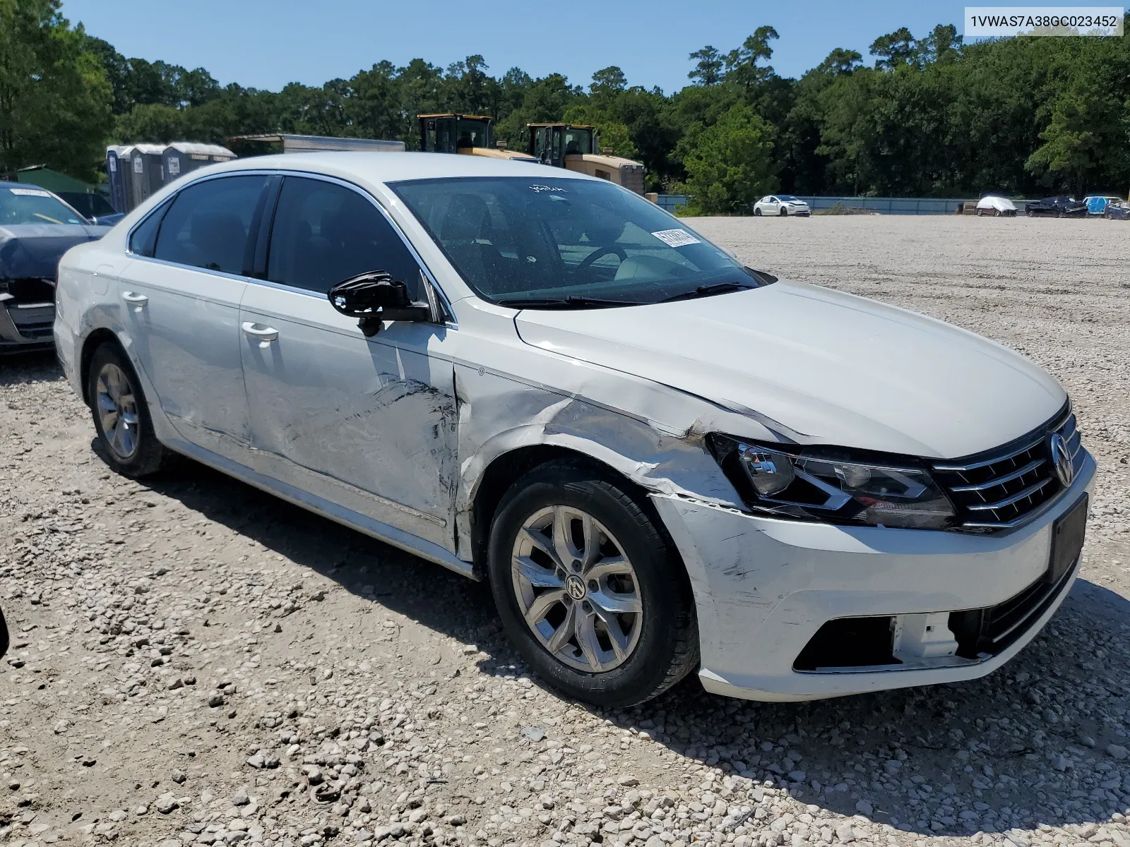 2016 Volkswagen Passat S VIN: 1VWAS7A38GC023452 Lot: 57338574