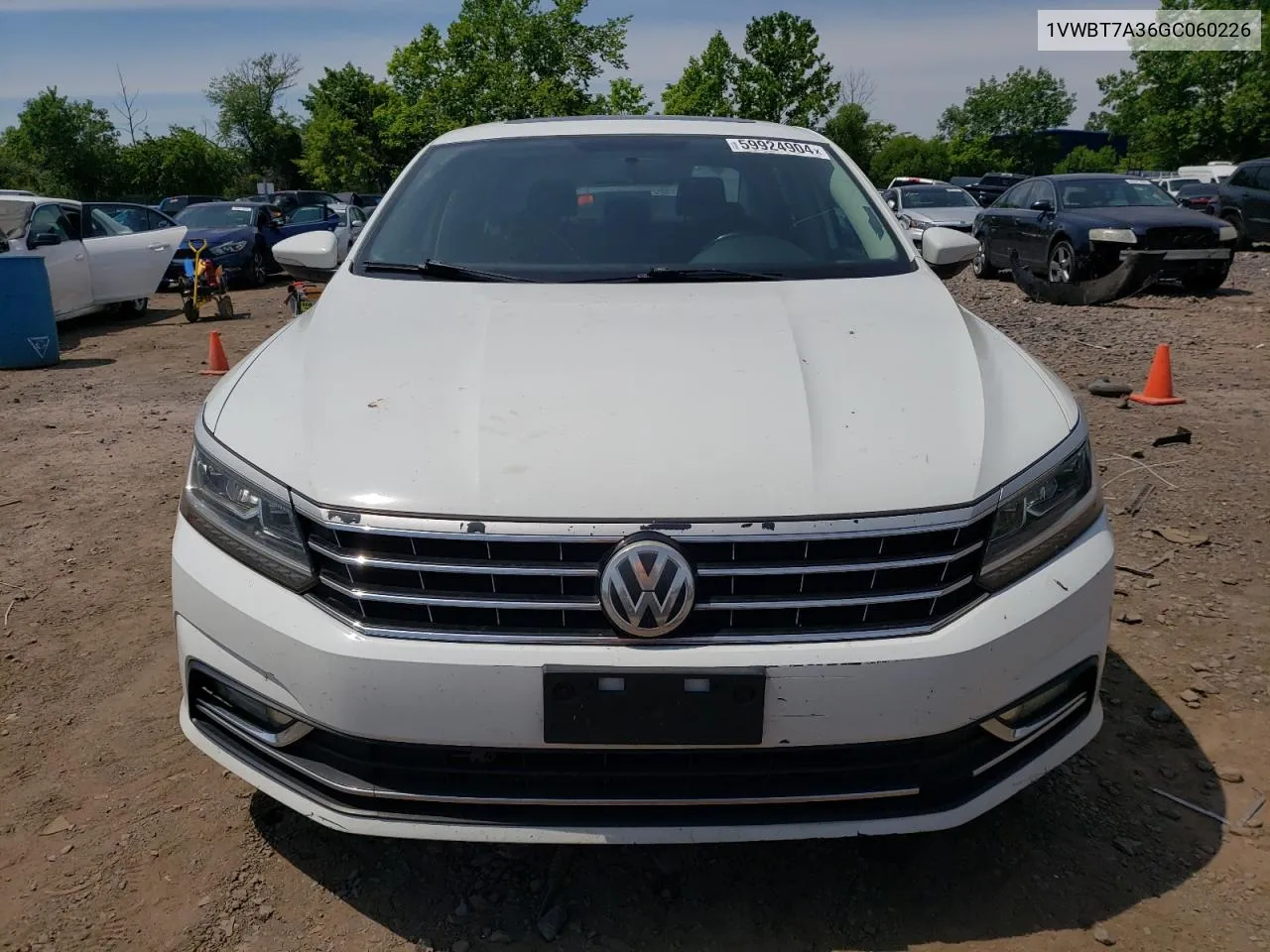 2016 Volkswagen Passat Se VIN: 1VWBT7A36GC060226 Lot: 59924904