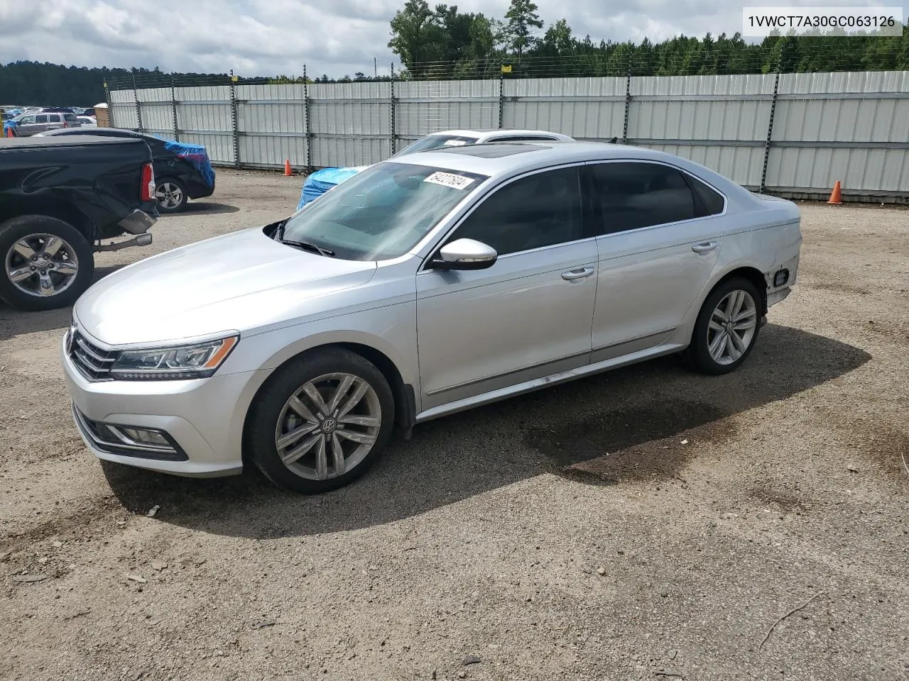 2016 Volkswagen Passat Sel VIN: 1VWCT7A30GC063126 Lot: 64227604