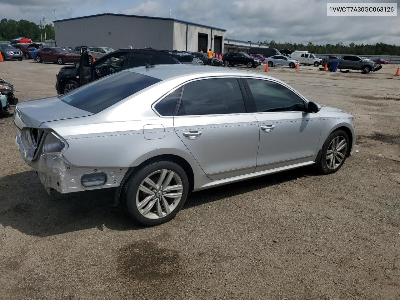 2016 Volkswagen Passat Sel VIN: 1VWCT7A30GC063126 Lot: 64227604