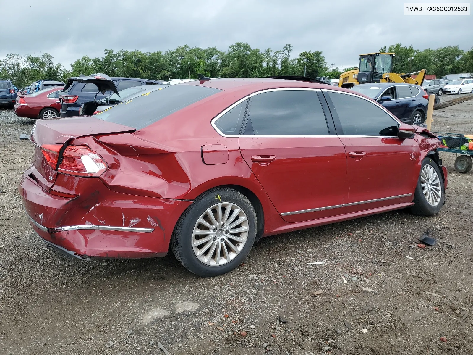 2016 Volkswagen Passat Se VIN: 1VWBT7A36GC012533 Lot: 66287154