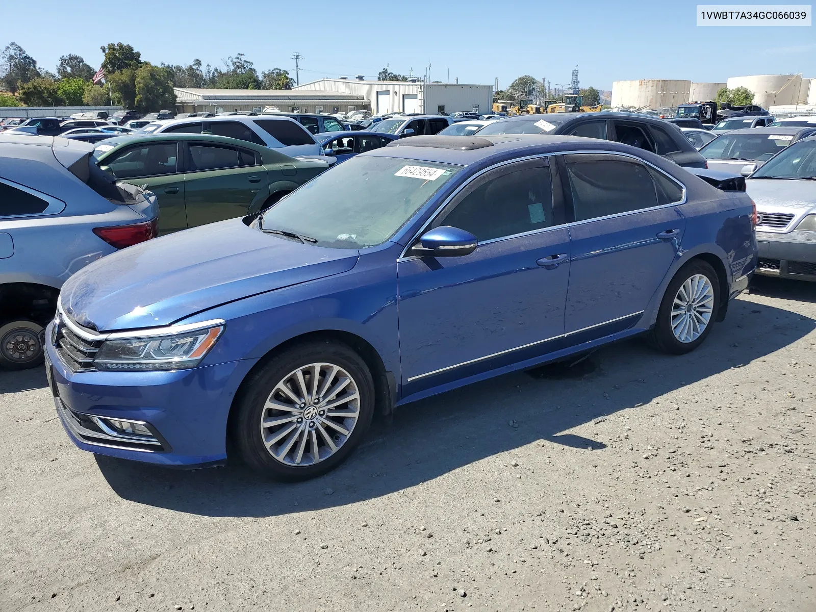 2016 Volkswagen Passat Se VIN: 1VWBT7A34GC066039 Lot: 66429554