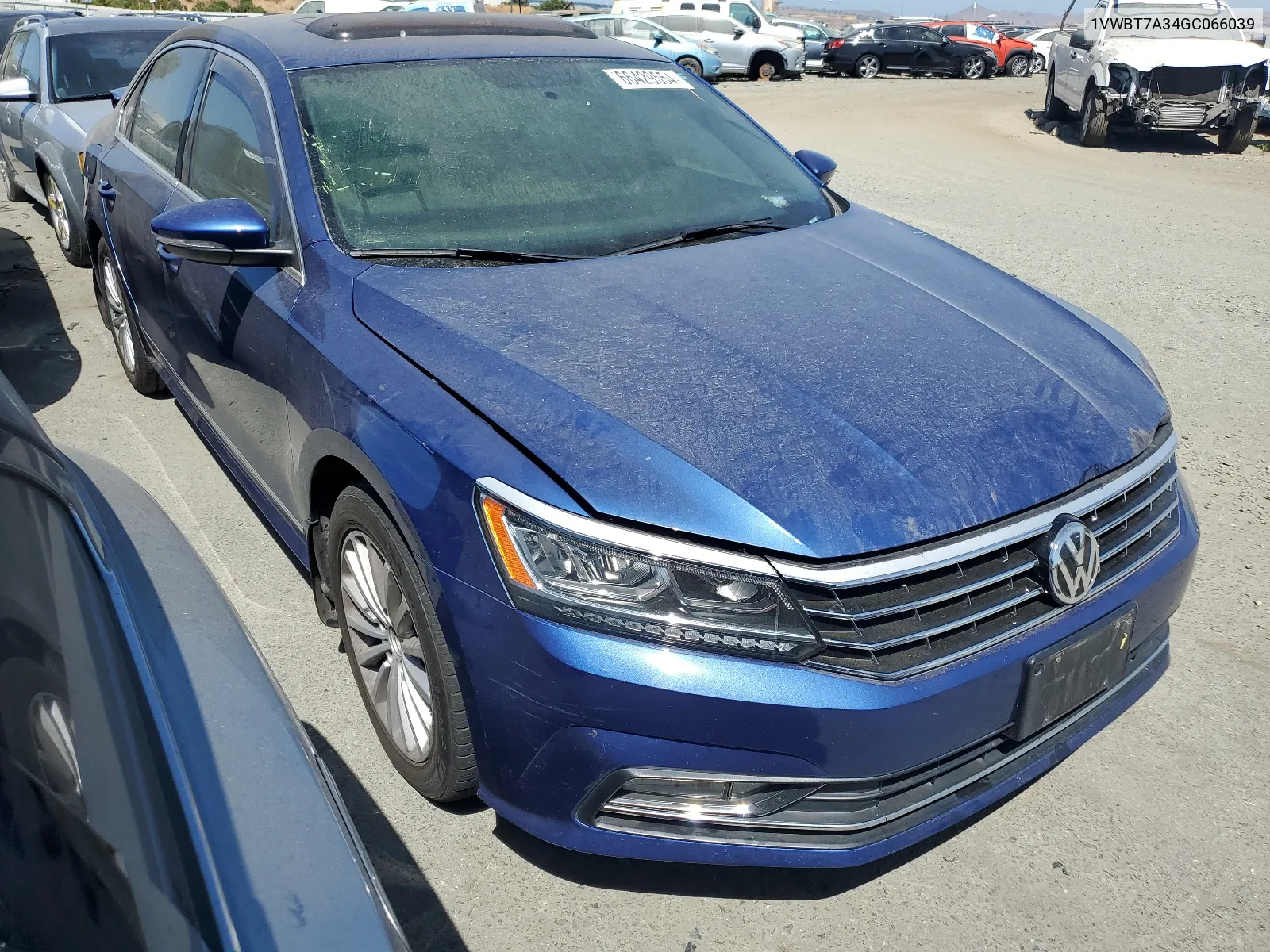 2016 Volkswagen Passat Se VIN: 1VWBT7A34GC066039 Lot: 66429554