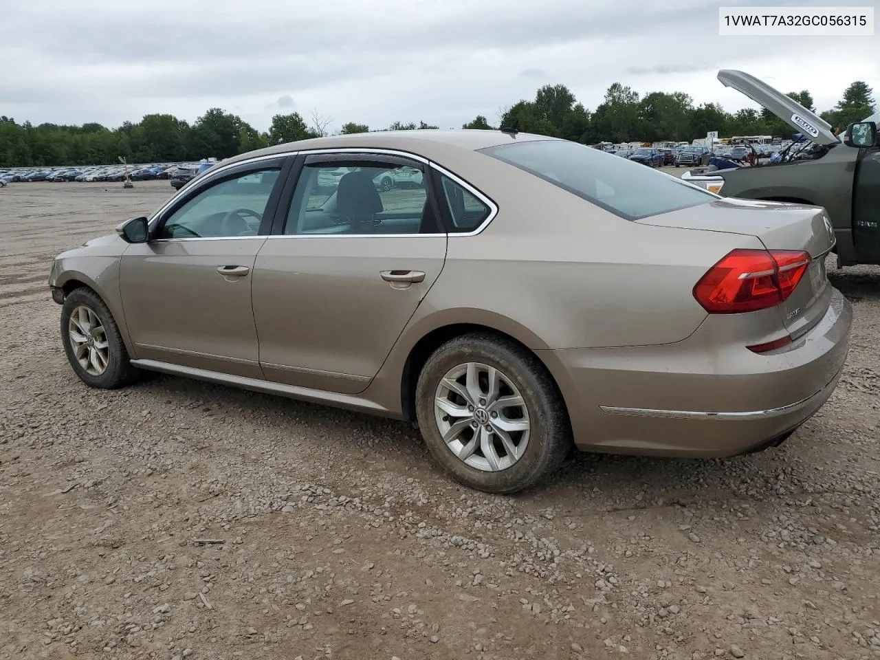 2016 Volkswagen Passat S VIN: 1VWAT7A32GC056315 Lot: 66525494