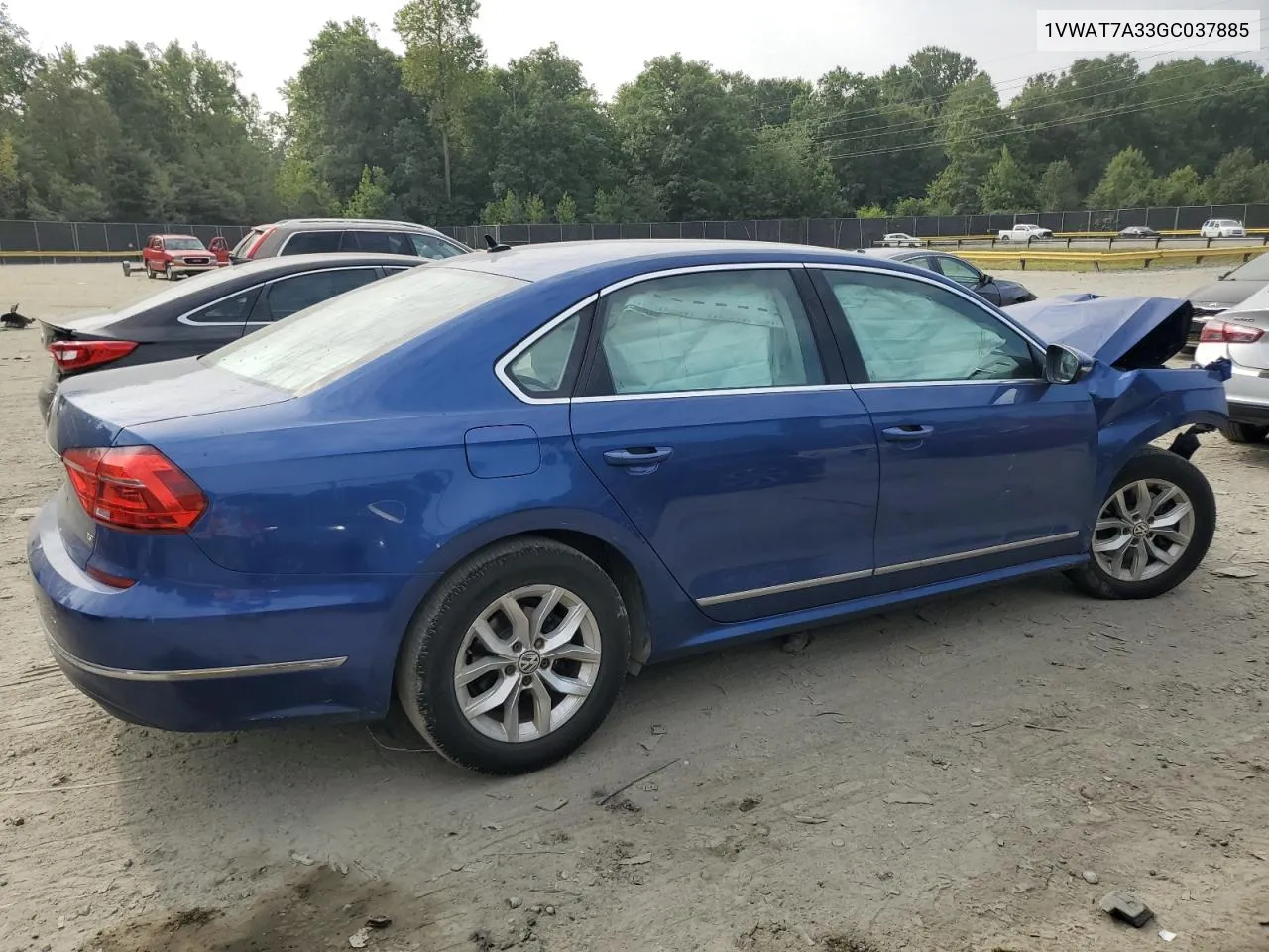 1VWAT7A33GC037885 2016 Volkswagen Passat S