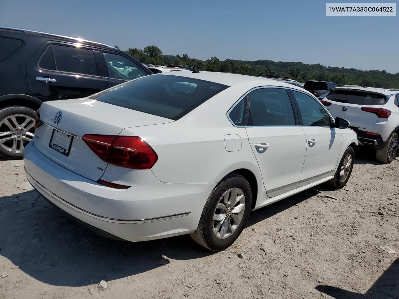 2016 Volkswagen Passat S VIN: 1VWAT7A33GC064522 Lot: 68724124