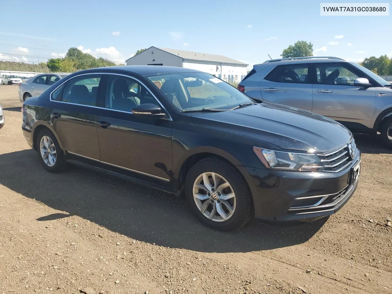 2016 Volkswagen Passat S VIN: 1VWAT7A31GC038680 Lot: 71154614