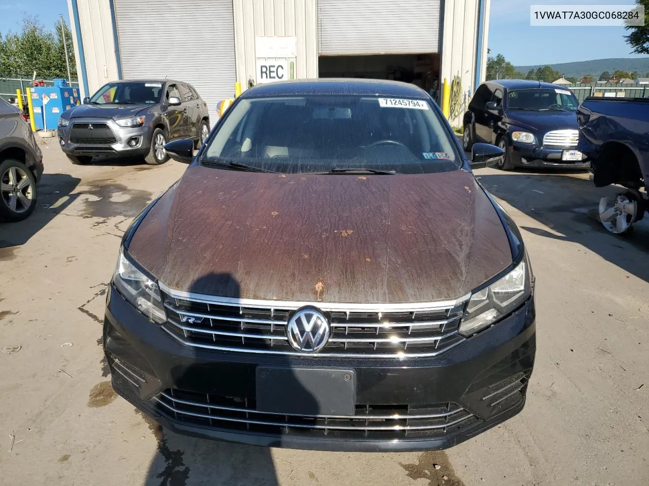 2016 Volkswagen Passat S VIN: 1VWAT7A30GC068284 Lot: 71245794