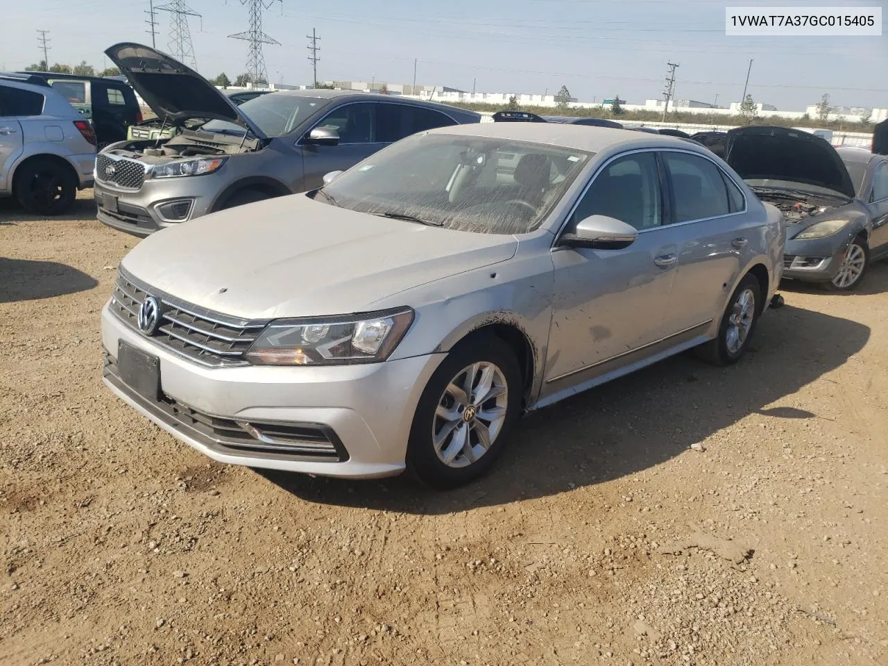 2016 Volkswagen Passat S VIN: 1VWAT7A37GC015405 Lot: 71424654