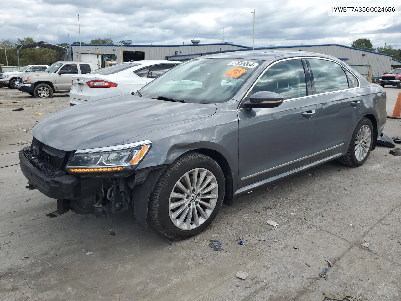 2016 Volkswagen Passat Se VIN: 1VWBT7A35GC024656 Lot: 71656064