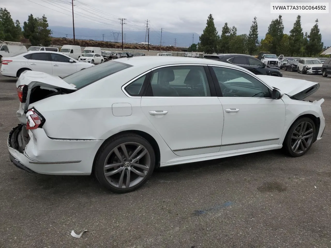 2016 Volkswagen Passat S VIN: 1VWAT7A31GC064552 Lot: 72376204