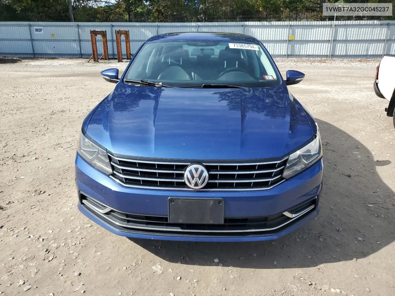 2016 Volkswagen Passat Se VIN: 1VWBT7A32GC045237 Lot: 73385794