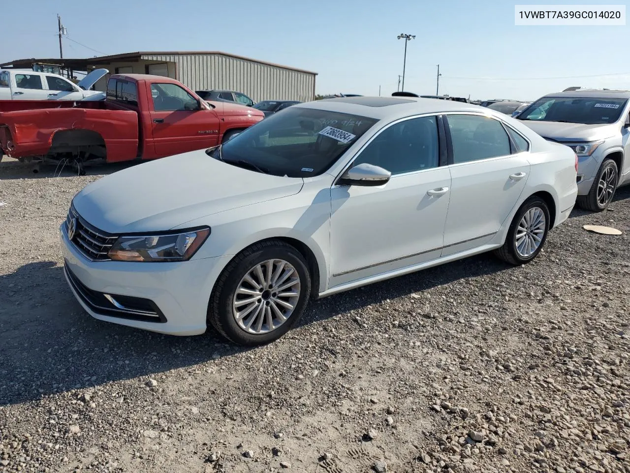 2016 Volkswagen Passat Se VIN: 1VWBT7A39GC014020 Lot: 73603954