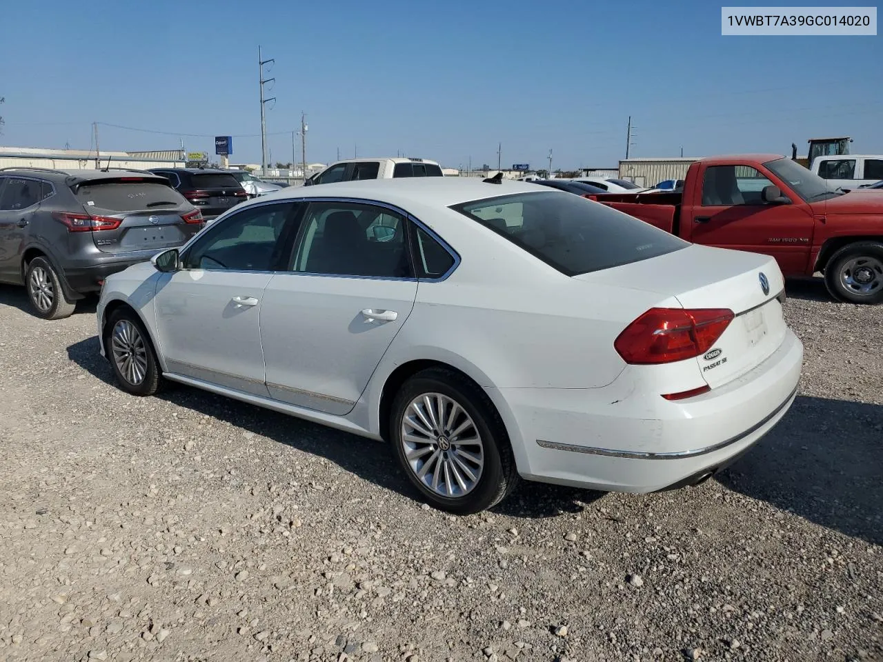 2016 Volkswagen Passat Se VIN: 1VWBT7A39GC014020 Lot: 73603954