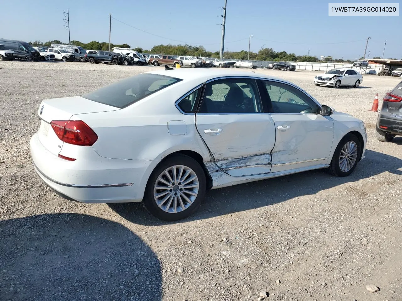 2016 Volkswagen Passat Se VIN: 1VWBT7A39GC014020 Lot: 73603954