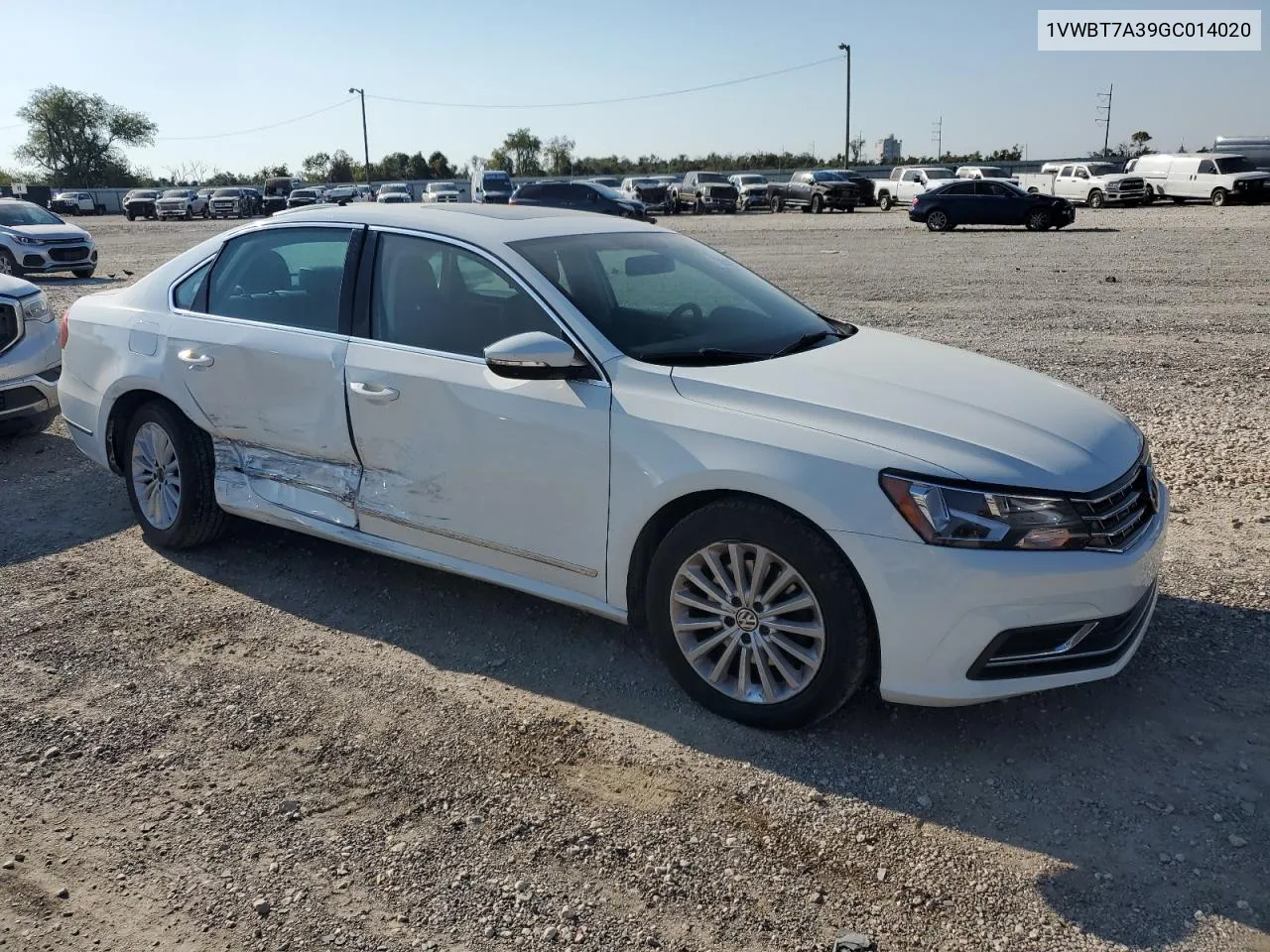 2016 Volkswagen Passat Se VIN: 1VWBT7A39GC014020 Lot: 73603954