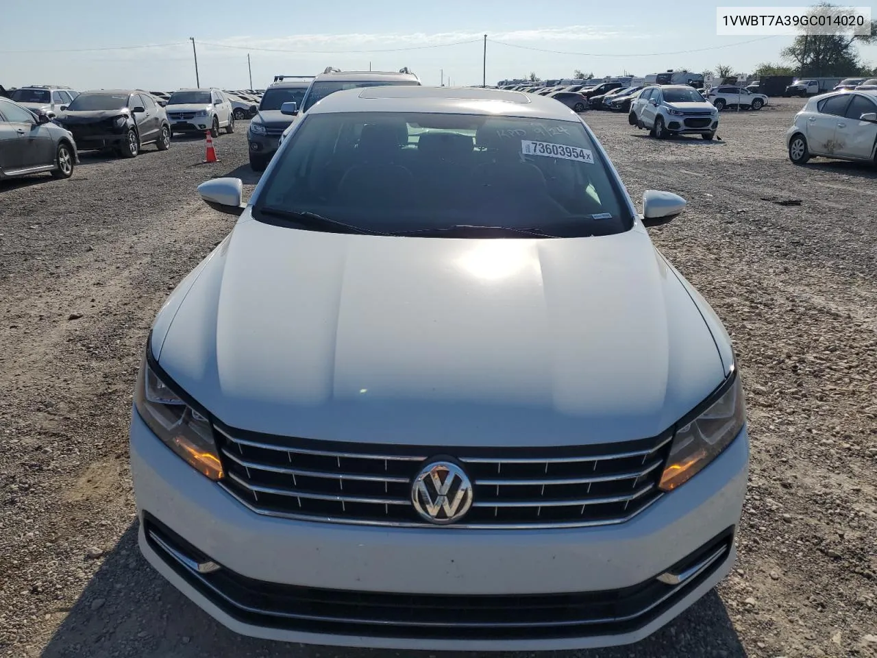 2016 Volkswagen Passat Se VIN: 1VWBT7A39GC014020 Lot: 73603954