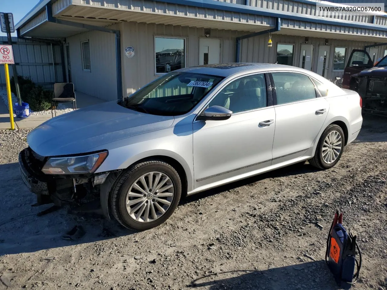 2016 Volkswagen Passat Se VIN: 1VWBS7A32GC067600 Lot: 73637634