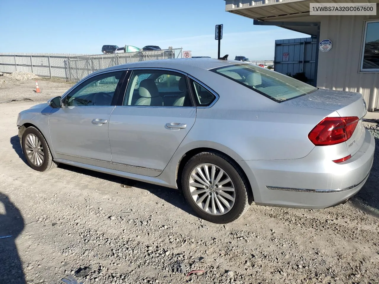 2016 Volkswagen Passat Se VIN: 1VWBS7A32GC067600 Lot: 73637634